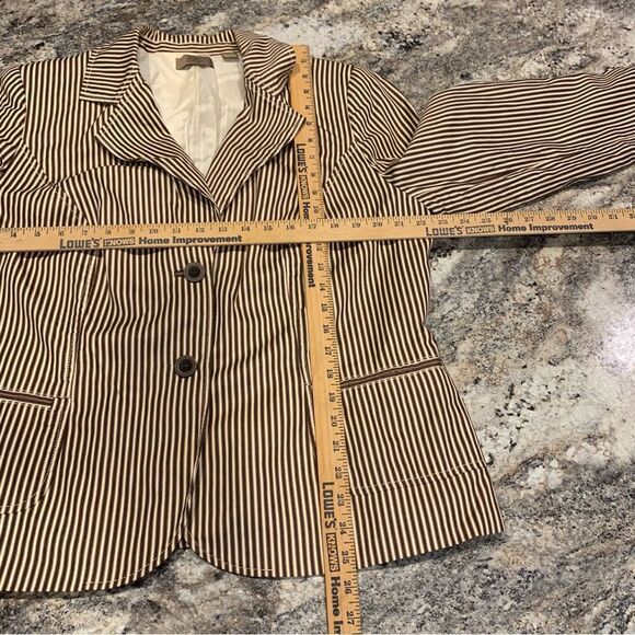 i.e. Brown Tan Pin Stripe Blazer - Picture 11 of 11